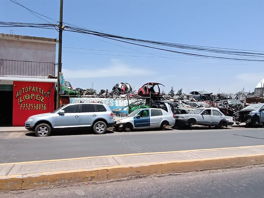 Los deshuesaderos de automotores en Tulancingo se encuentran ubicados en su mayoría en el bulevar San Nicolás.