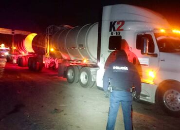 Recuperan tractocamión robado y aseguran hidrocarburo en operativo de Singuilucan