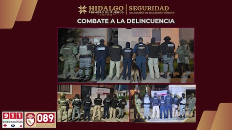 Cateos simultáneos en Pachuca y Mineral de la Reforma dejan cuatro detenidos por presunto narcomenudeo