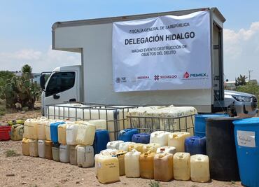 FGR lleva 10 sentencias condenatorias por robo de hidrocarburos en Hidalgo