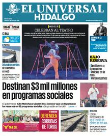 Portada El Universal Hidalgo 27/03/25