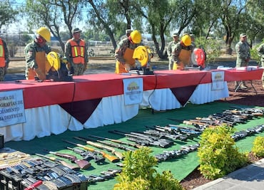 Sedena destruye más de 100 armas decomisadas en Hidalgo