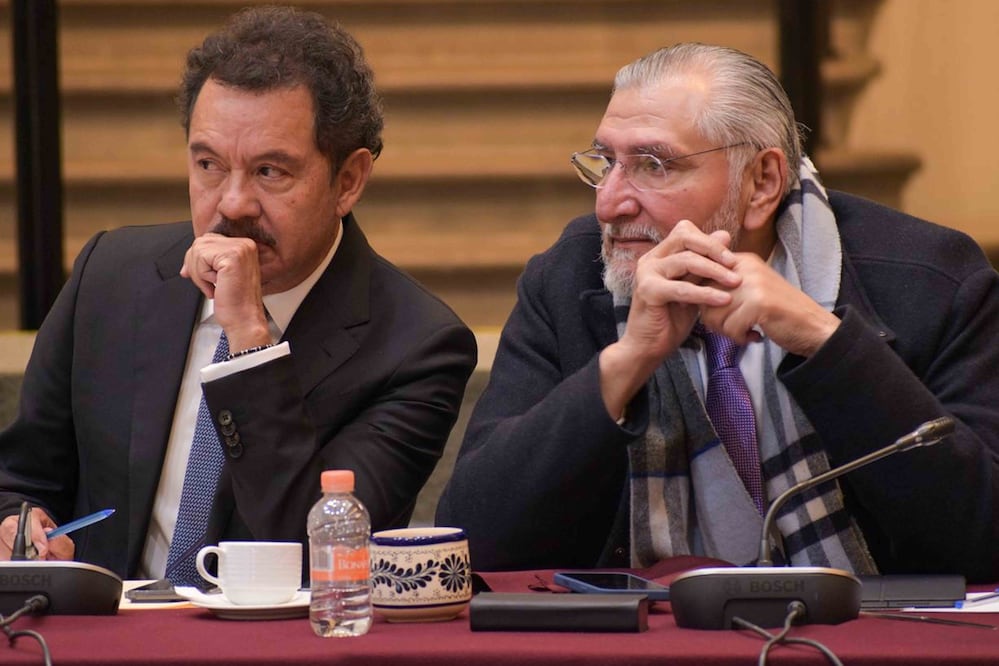 Aspectos de la Plenaria de Morena, en donde el senador Adán Augusto López renunció a la coordinación de Morena y asume Ignacio Mier. Domingo 1 de febrero de 2026. Foto: Agencia EL UNIVERSAL/Santiago Cadena/RDB.