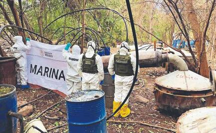 En Acaxochitlán, Sedena desmantela inmueble de producción de metanfetaminas