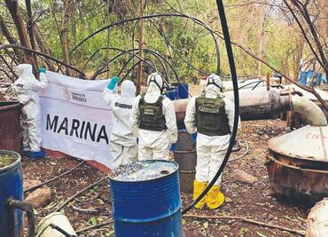 En Acaxochitlán, Sedena desmantela inmueble de producción de metanfetaminas