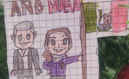Claudia Sheinbaum reitera sus “mejores deseos” para México en 2025; comparte dibujo con AMLO 