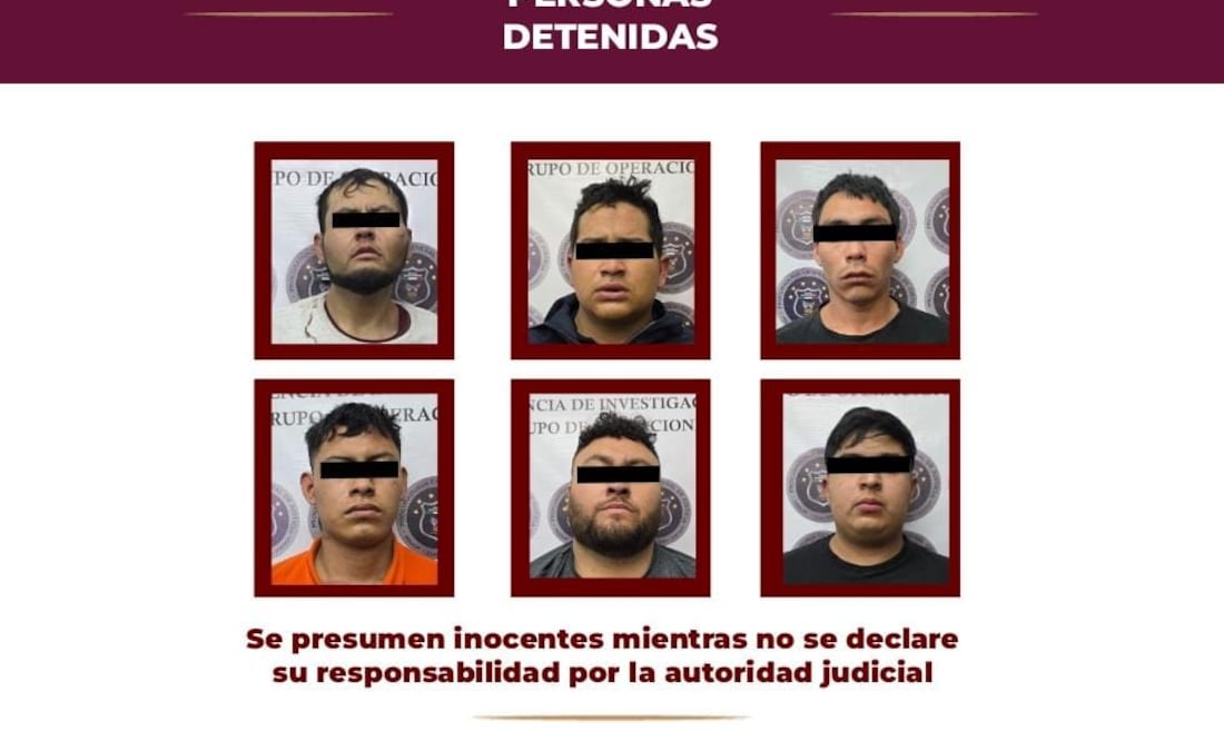 La Procuraduría General de Justicia del Estado de Hidalgo detuvo en El Dendhó, Atitalaquia, a seis personas que mantenían privado de su libertad a un hombre, quien fue rescatado con vida.