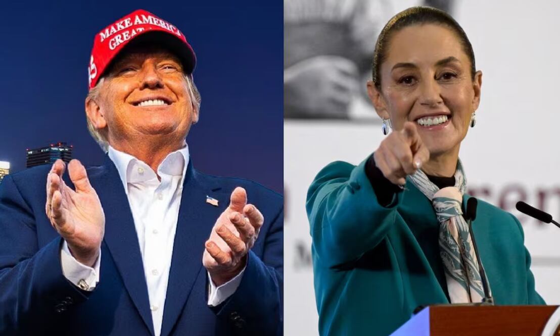 Donald Trump le extendió a Claudia Sheinbaum una invitación para asistir a su toma de protesta. Fotos: Archivo