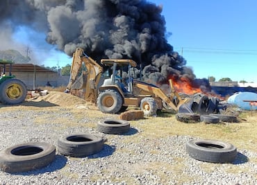 Incendio consume media hectárea en Palma Gorda, Mineral de la Reforma