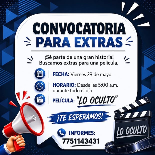 “Lo Oculto” busca extras en Hidalgo; abren convocatoria para participar en filmación | Facebook: Secretaría de Turismo del Estado de Hidalgo