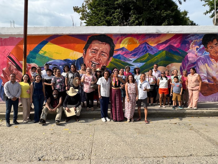 Huejutla cuenta con cinco murales pintados para mostrar la historia de la demarcación y expresar la cosmovisión de sus pobladores, ubicados en los cuatro barrios tradicionales y el Centro Histórico del municipio. I Foto: Francisco Bautista