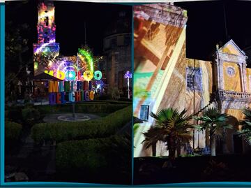 Videomapping ilumina la historia de Mineral del Chico, nuevo atractivo turístico en Hidalgo