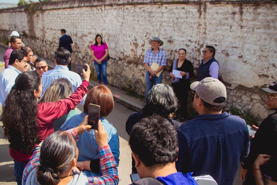 Secretario de Obras Niega Clausura de Remodelación del Panteón San Miguel por INAH | Foto: Grisel Lira