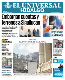 Portada El Universal Hidalgo 230425