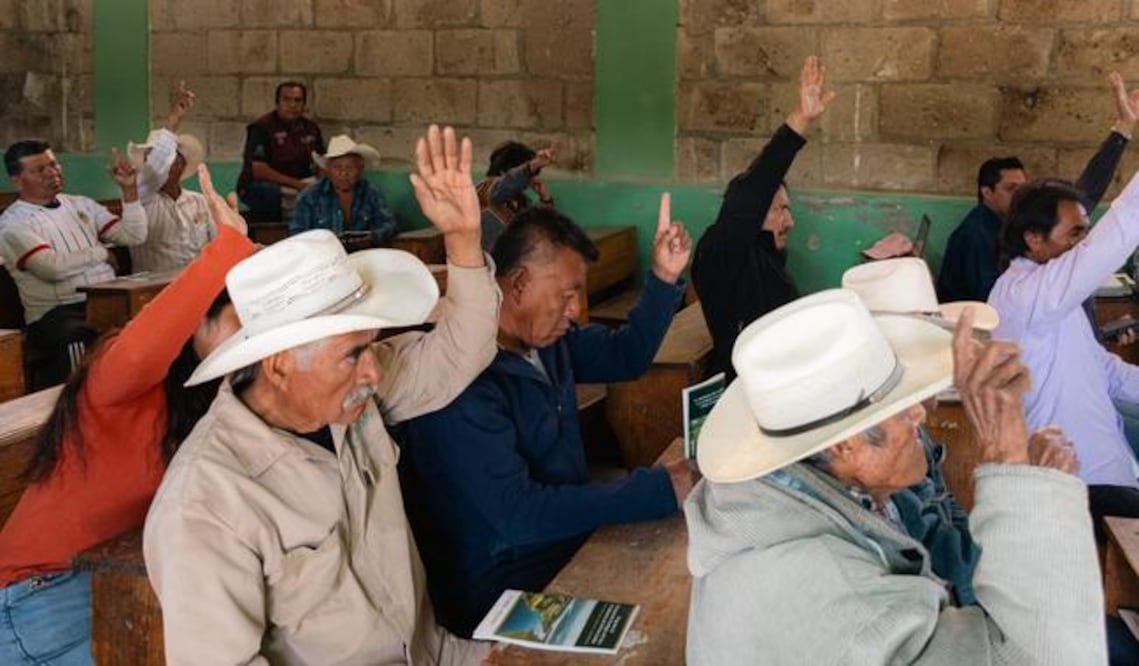 La Semarnat realizó asambleas informativas en las comunidades de Pino Suárez y Santa María Daxthó el 7 y 8 de marzo, respectivamente | Foto: especial