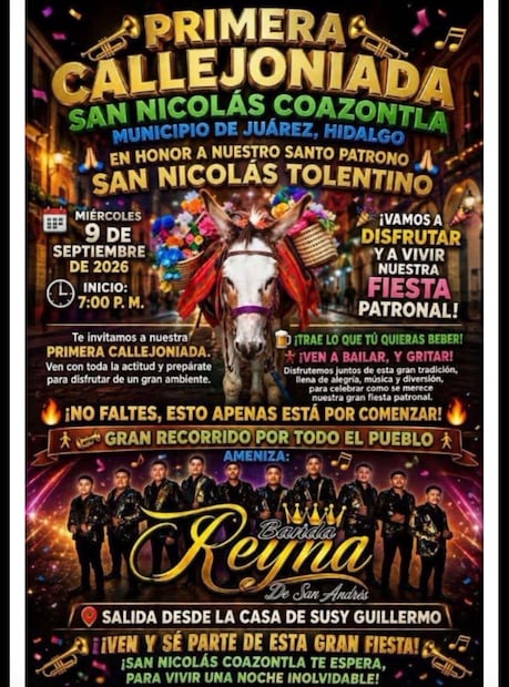 En la Sierra de Hidalgo, septiembre se vive entre fe, música y tradición | Cortesía: Turismo Hidalgo