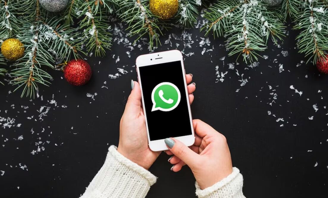 Envía mensajes navideños a tus seres queridos vía WhatsApp. Foto: Especial