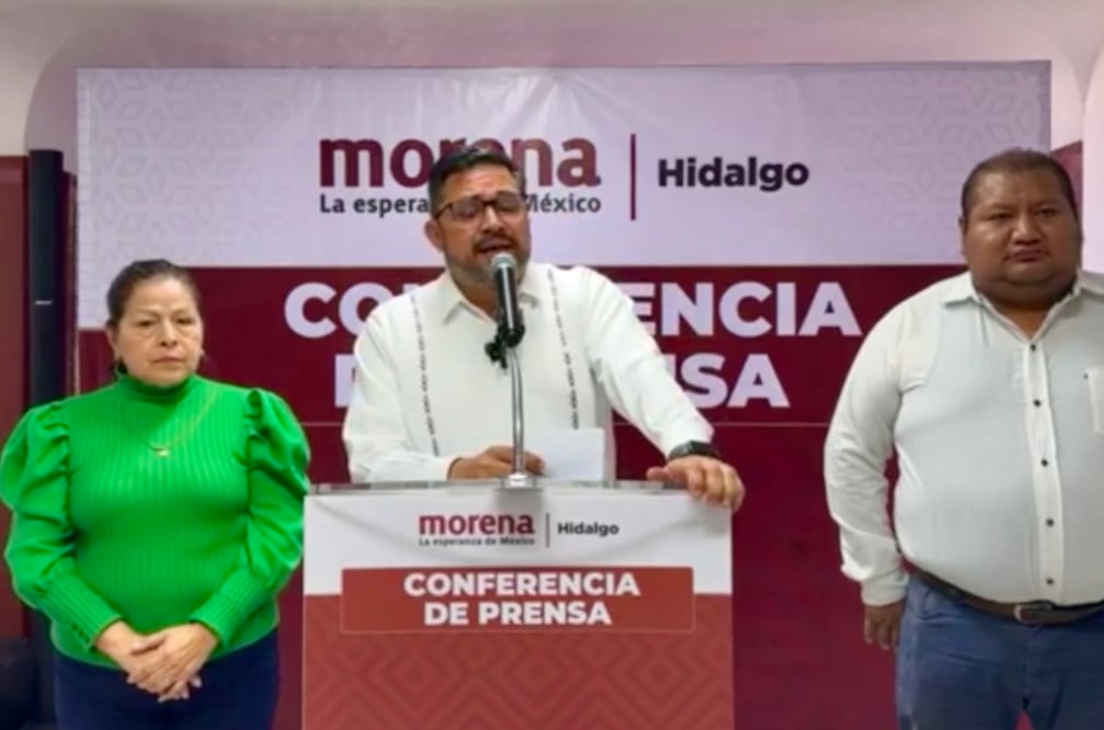 Marco Rico, dirigente de Morena en Hidalgo I Foto: Luis Soriano