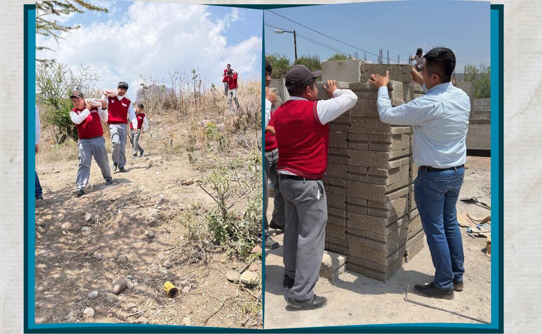 Un ejemplo de esfuerzo, unión y sueños que se levantan ladrillo a ladrillo | Facebook: Telebachillerato Tepeitic