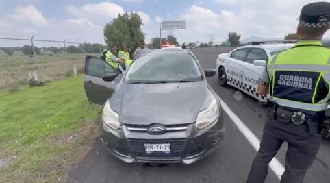 Detienen a tres sujetos armados en la México-Pachuca