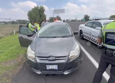 Detienen a tres sujetos armados en la México-Pachuca