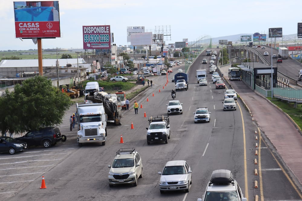 Inició la rehabilitación del bulevar Felipe Ángeles I Foto: Gobierno de Hidalgo