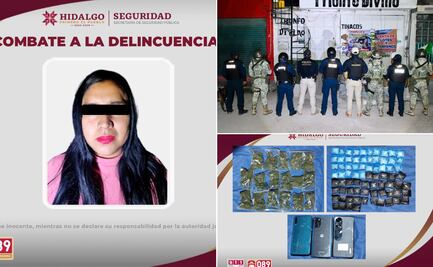 Desmantelan punto de narcomenudeo en Epazoyucan y detienen a una mujer