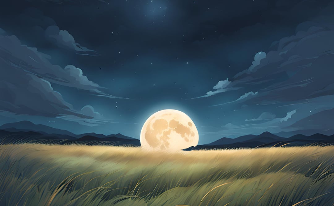 Luna de lobo I Foto: IA