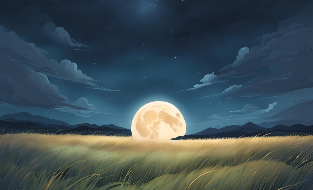 Luna de lobo I Foto: IA