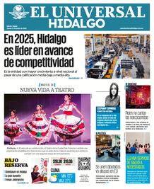 Portada El Universal Hidalgo 12/06/25