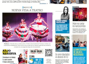 Portada El Universal Hidalgo 12/06/25