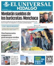Portada El Universal Hidalgo 131223