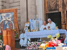 Santuario de Nuestra Señora de los Ángeles recibe a miles de peregrinos por su fiesta patronal