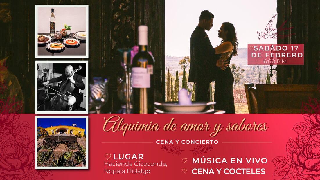 Hacienda La Gioconda organiza evento culinario para celebrar al amor