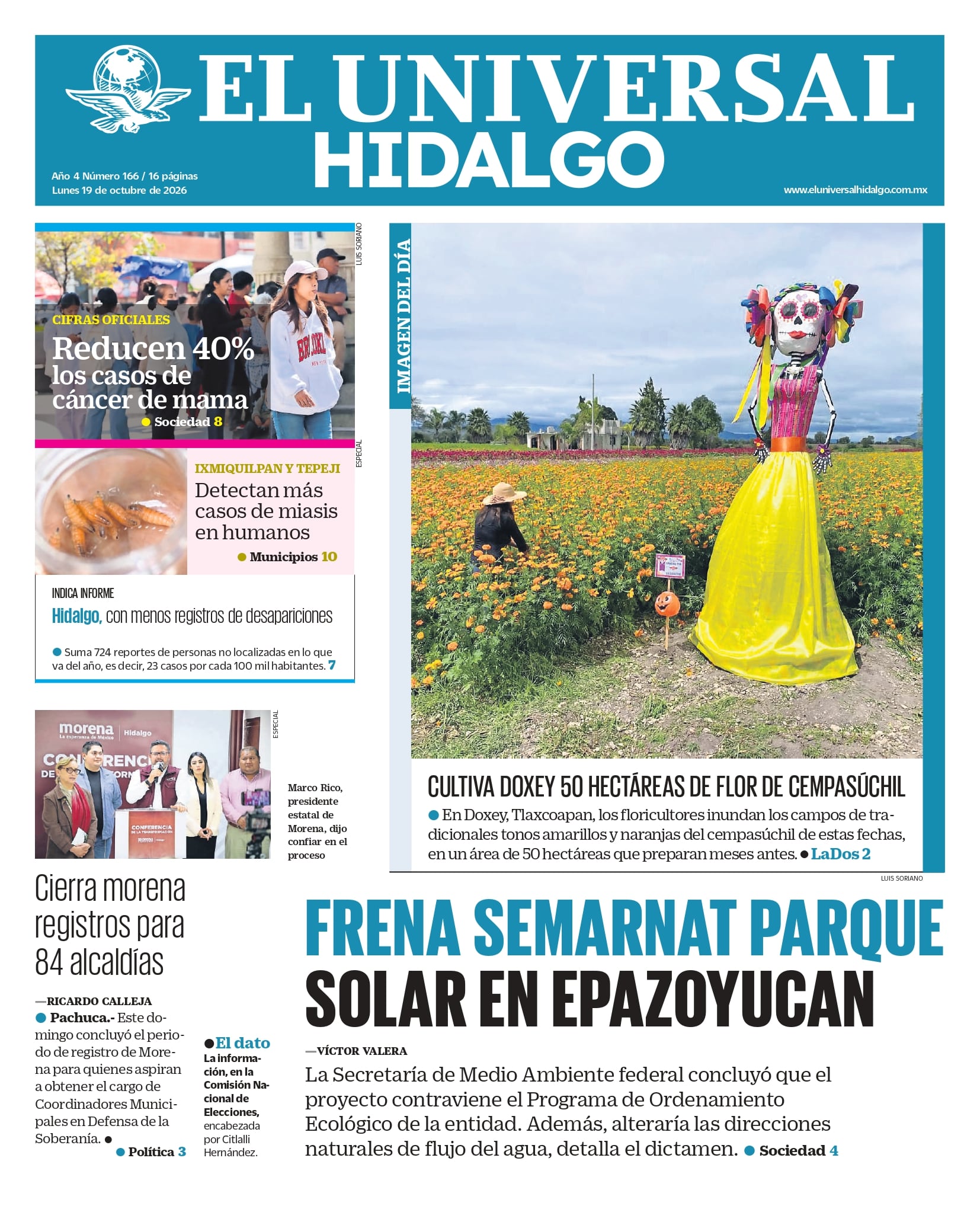El Universal Hidalgo 19/10/26