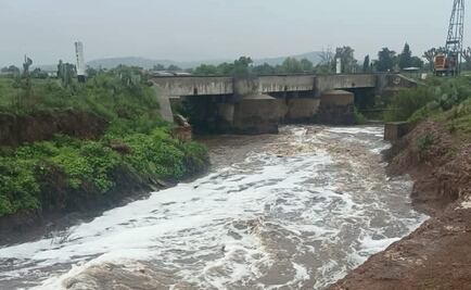 Río Papalote en Tizayuca, presuntamente contaminado por químicos