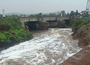 Río Papalote en Tizayuca, presuntamente contaminado por químicos