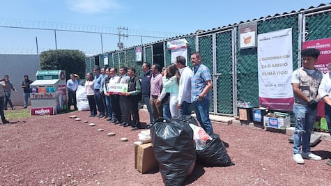 Inauguran en Pachuca nuevo punto verde; cambiarán material de reciclaje por árboles 
