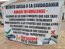 Tasquillo exhorta a evitar taxis “piratas”; ciudadanía cuestiona imparcialidad