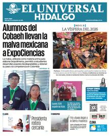 Portada El Universal Hidalgo 31/12/25