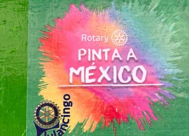 Club Rotario de Tulancingo pinta escuela de El Abra