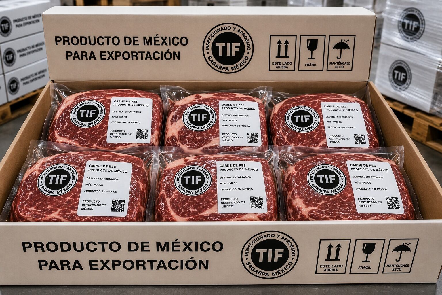 Exportaciones de carne mexicana crecen 20.2% durante el primer semestre de 2026