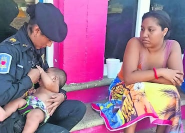 "Me siento feliz de haber ayudado": dice policía que amamantó a bebé