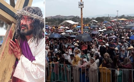 Viacrusis viviente en el valle de Tulancingo reúne a miles de espectadores 