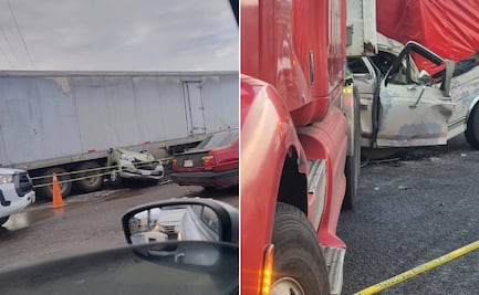 Tres personas mueren en choque múltiple en la México–Tuxpan; hay dos heridos graves