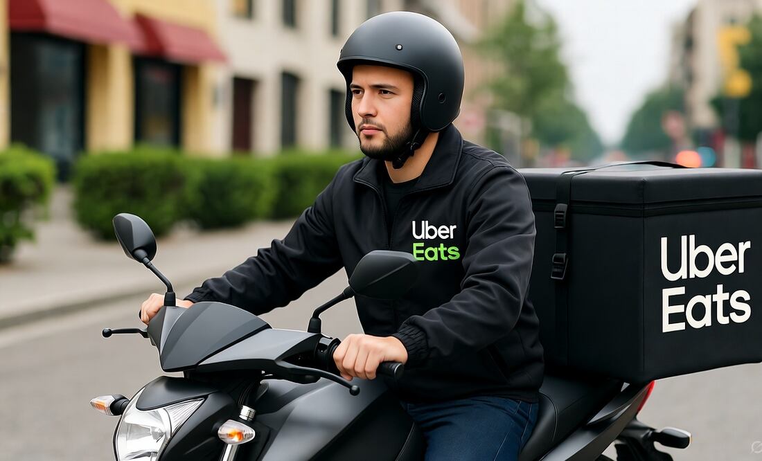 Corte aplaza revisión de cobro de impuesto de 2% a repartidores de Uber, Didi, Rappi. I Foto: Grok IA