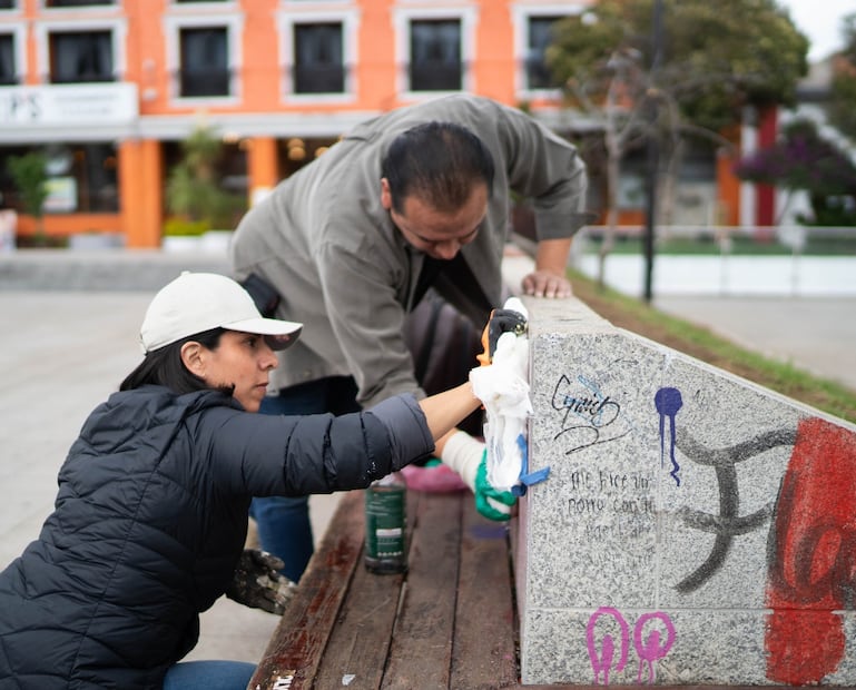 Plaza Independencia comienza su transformación con apoyo ciudadano y municipal | Facebook: Jorge Alberto Reyes