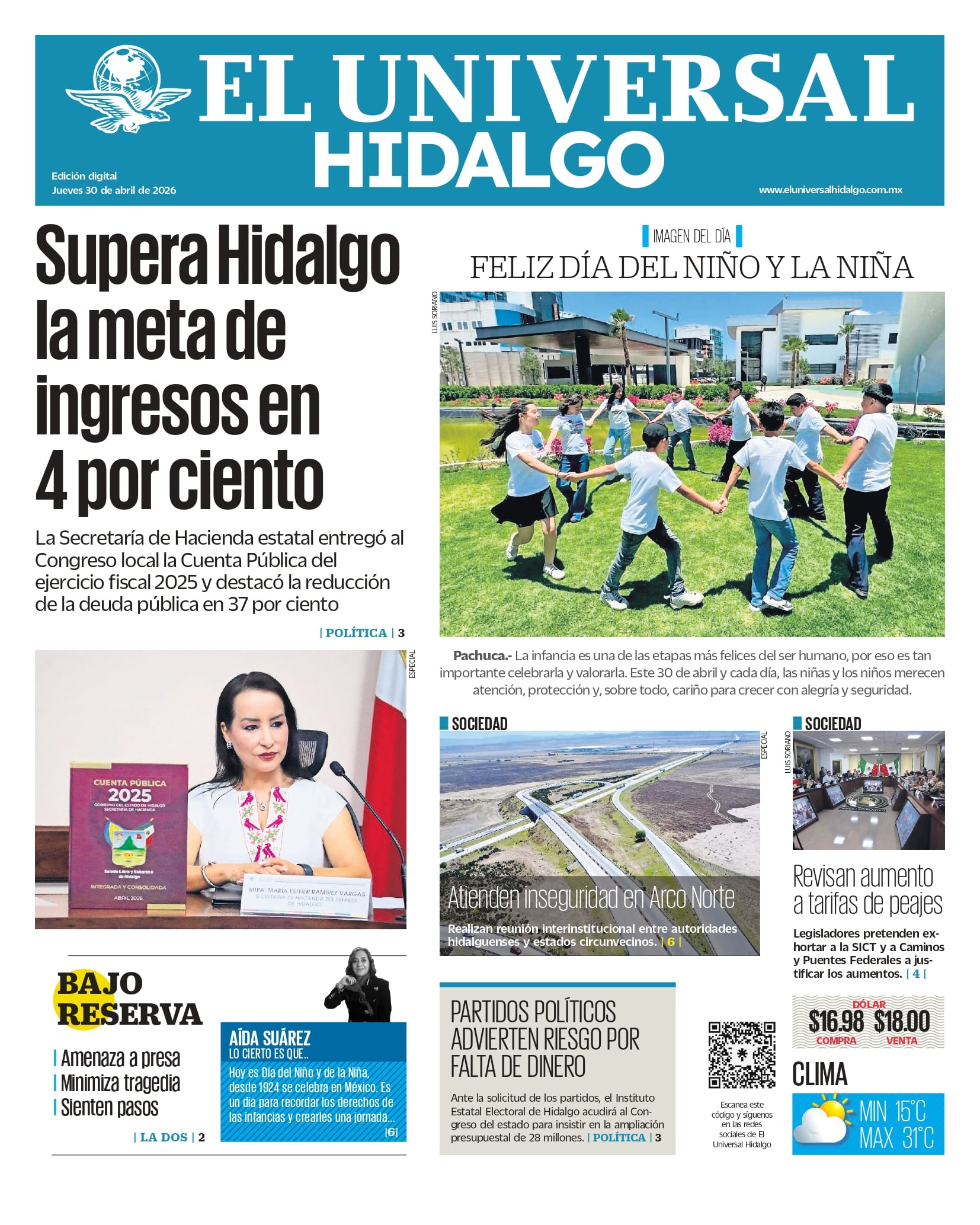 El Universal Hidalgo 30/04/26