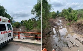 Limpian cauce del río en Alfajayucan para evitar acumulación de espuma
