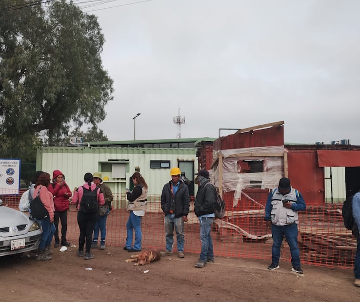 Manifestación tren AIFA-Pachuca en Huitzila I Fotos Javier Quezada